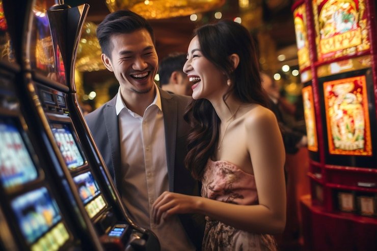 Dashboard utama aplikasi h5 b8vip menampilkan permainan slot dan live casino